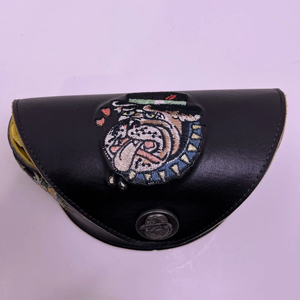 Ed Hardy Rhinestone Skull Shield Sunglasses Womens Black Acetate